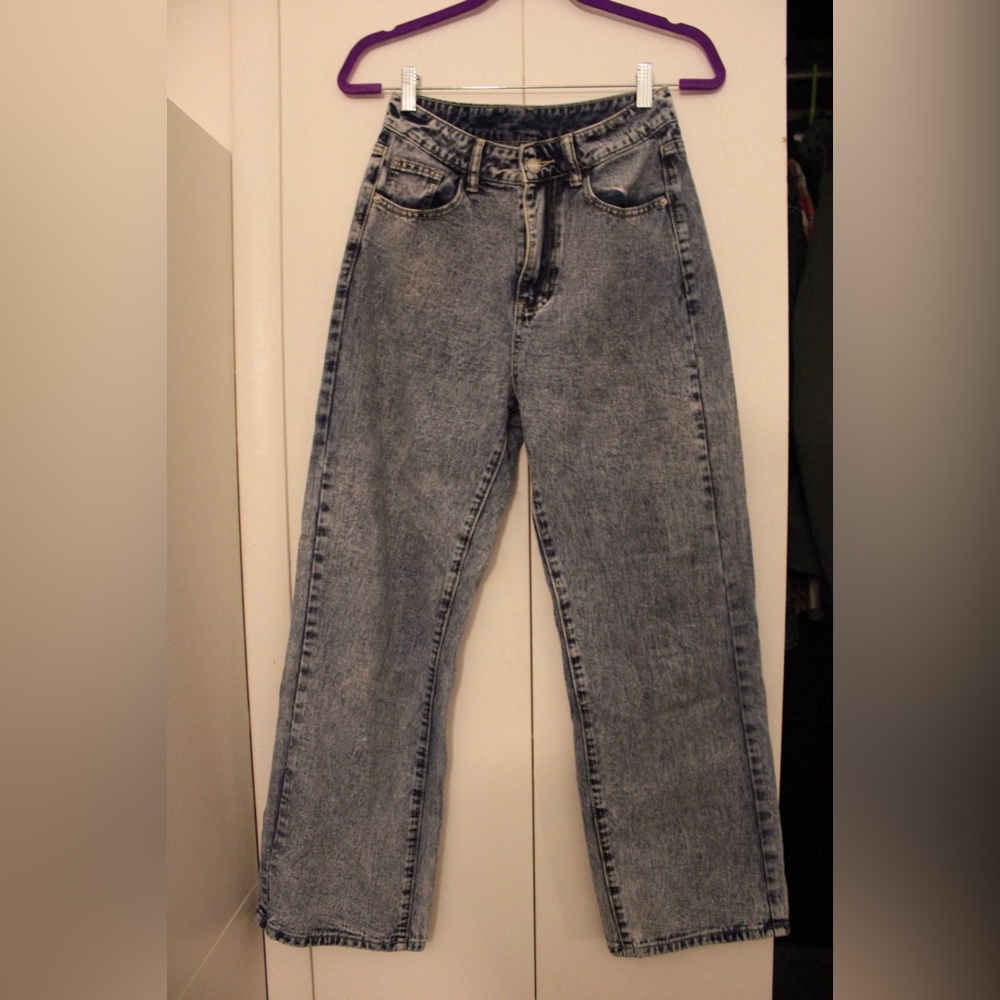SHEIN Acid Wash Denim Jeans